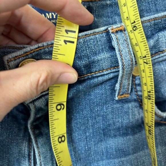 Ramy Brook Straight Leg High Rise Distressed Jeans Size 28 - Picture 7 of 10